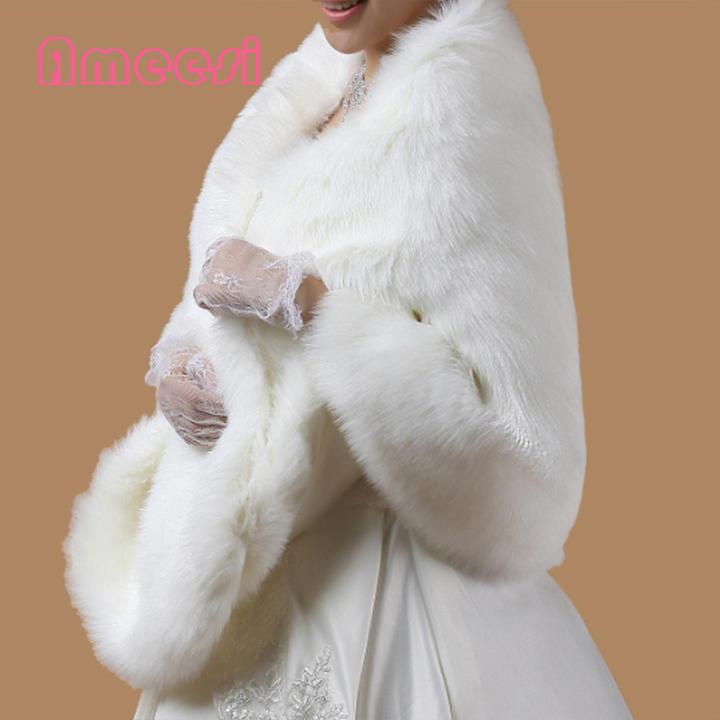 Ameesi%20Bridal%20Cape%20Fuzzy%20Evening%20Party%20Dress%20Bride%20Wrap%20Shrug%20Cover%20Up%20-%20Image%207