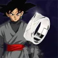Dragon Ball Z Dark Black Goku Potara Time Ring Super Saiyan Cosplay Ring Props Limited Collection Model. 