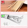 04 Pcs/set Stainless Steel Toothpick Set with Keychain Floss Tools Tooth Oral Cleaning Dental Flossing Re-usable Toothpick Floss.