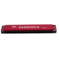 Professional 24 Hole Key Of C Play Harmonica Tremolo Harmonica Mouth Organ Double Row for Musical Beginner. 