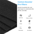 Filter As Shown Plastic 4 True HEPA Filters + 8 Carbon Booster Filters For AER1 HAPF30 Air Puri-Fiers. 