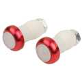 2-Piece Set Battery-Powered Bicycle Handlebar Light Bike Signal Lamp Cycling Led Bar End Plug Safety Indicators - Enhance Safety During Cycling With Led Indicators. 