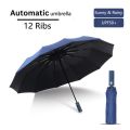 BMW Motorsport 12 Ribs Umbrella – 12 Shik Super Strong Umbrella – Fashionable and Trendy Designed - Auto Open & Auto Close Umbrella UV. 