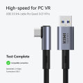 KIWI design USB3.0 to Type C Link Cable for Quest3/Quest 2 Accessories 16FT/5M Maximum 5Gbps Data Transfer Speed USB C Cable. 
