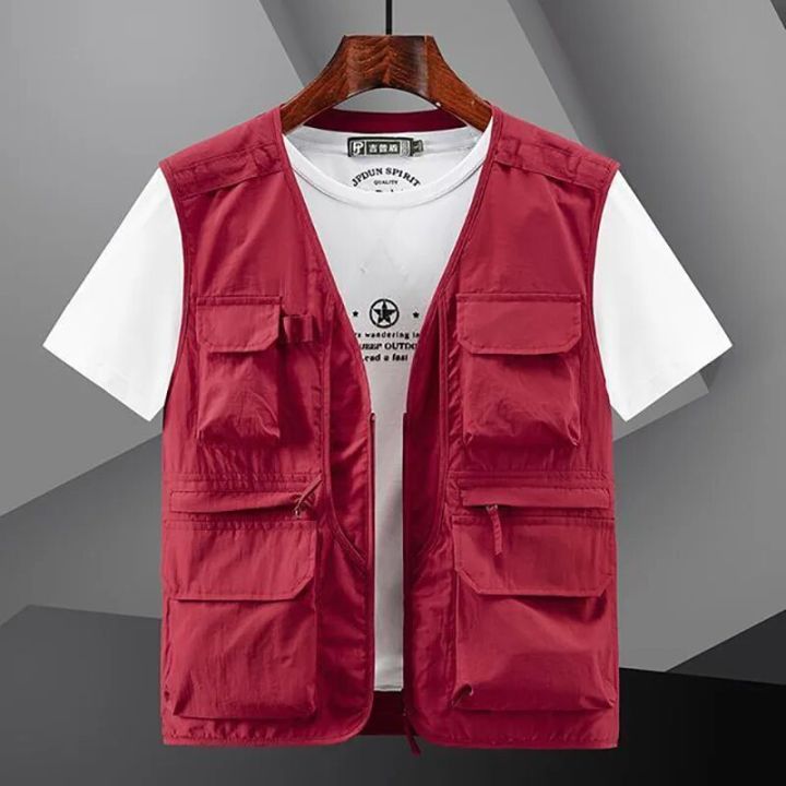 Outdoor%20Vest%20Men's%20Multi-Pocket%20Loose%20Workwear%20Sleeveless%20Jacket%20Men%20Climbing%20Hiking%20Fishing%20Cargo%20Tool%20Waistcoat%20Oversize%206XL%20-%20Image%207