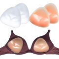 1pair Women Push Up Pad Bra Cup Thicker Silicone Bra Insert Pad Stickers Patch Bikini Inserts for Swimsuit. 