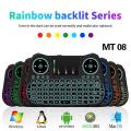 MT08 Rainbow Backlit Series Mini Wireless Keyboard.