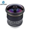 Lightdow Aspherical Circular Camera Lens 8mm F/3.0 Ultra Wide Fisheye Lens for Canon DSLR 550D 650D 750D 77D 80D 1100D Cameras. 