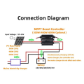 JDXHLAU MPPT 600W Solar Boost Charge Controller for 24V 36V 48V 60V 72V Battery Charger Charge Digital Controller.