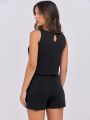 Ladies Sleeveless Summer Cotton Jumpsuit From Levin. 