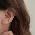 Minimalist Simple Round Multi-layer  Small Ear Circle  Ear Bone Clip Clip Earrings Set Women Earrings  Ear Cuff. 