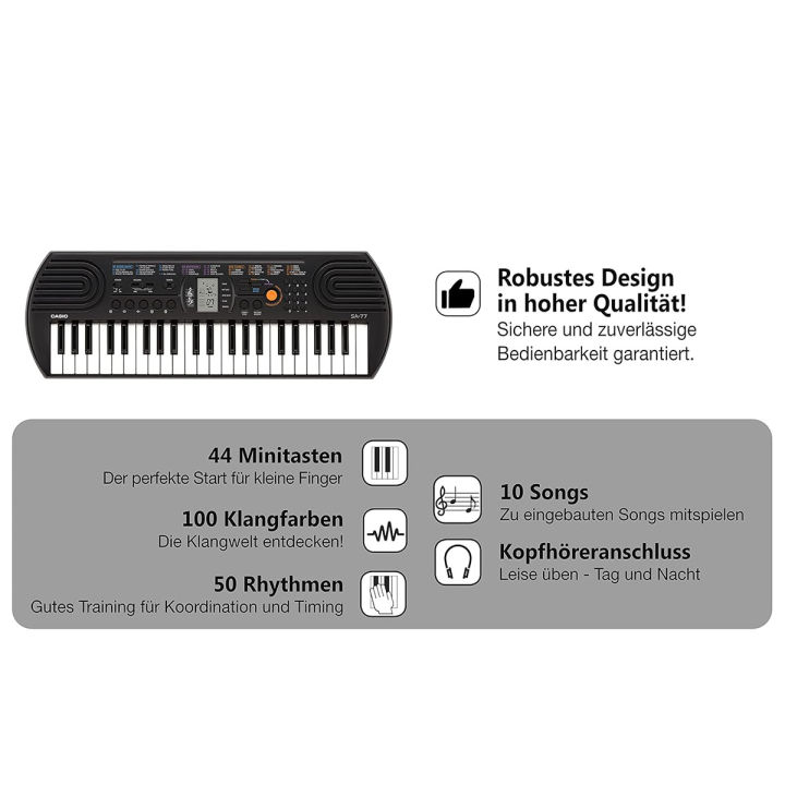 Casio%20SA-77%20Portable%20Musical%20Keyboard%20Piano%20-%20Black%20&%20Grey%20with%20adapter%20-%20Image%207
