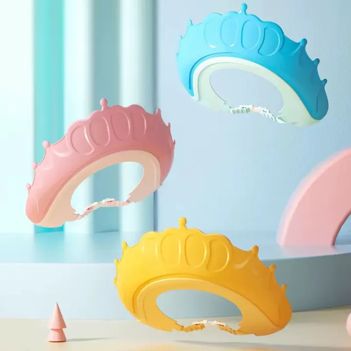 Baby%20Crown%20Bath%20Shower%20Cap%20Adjustable%20Eye%20Protection%20Shampoo%20Visor%20Xierbao%209366%20-%20Image%202