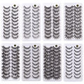 10 Pairs 3D Faux Mink Lashes Fluffy Soft Wispy Volume Natural Long False Eyelashes Reusable Eye Lashes Makeup.