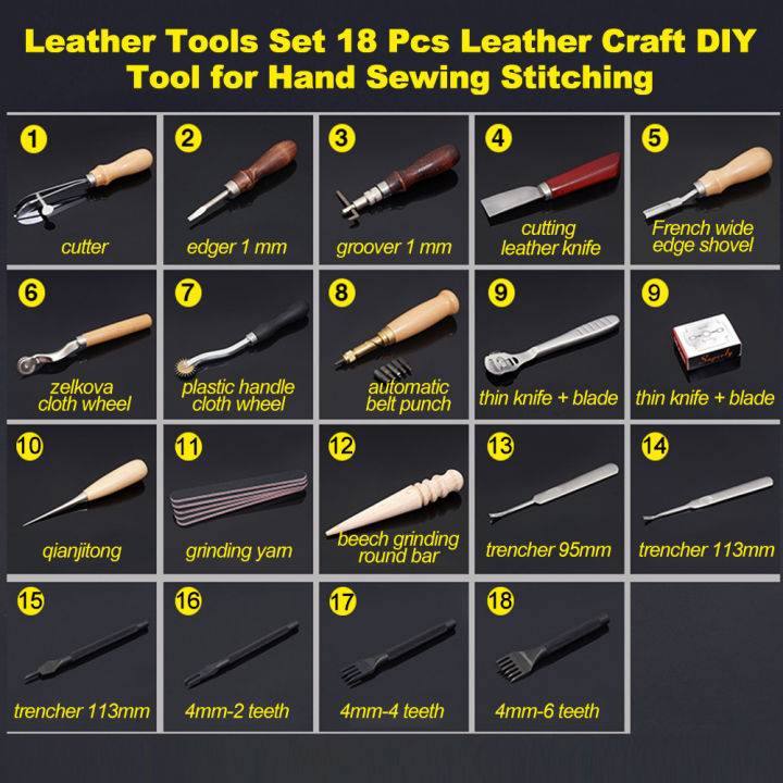 Sewing%20Craft%20&%20Leather%20Tools%20Set%2018%20Pcs%20Leather%20Craft%20DIY%20Tool%20for%20Hand%20Sewing%20Stitching,Stamping%20Set%20and%20Saddle%20Making,Stitching%20Carving%20Working%20-%20Image%205