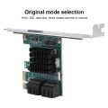 PCIE to SATA Expansion Controller Expansion Card with 4 Ports 6G SATA Expansion Card for PCI Expansion Cards. 