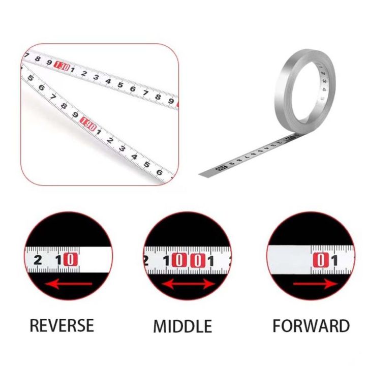 13mm Ruler 【Must-have】 Self-Adhesive Measuring Tape Stainless Steel 13MM Width ...