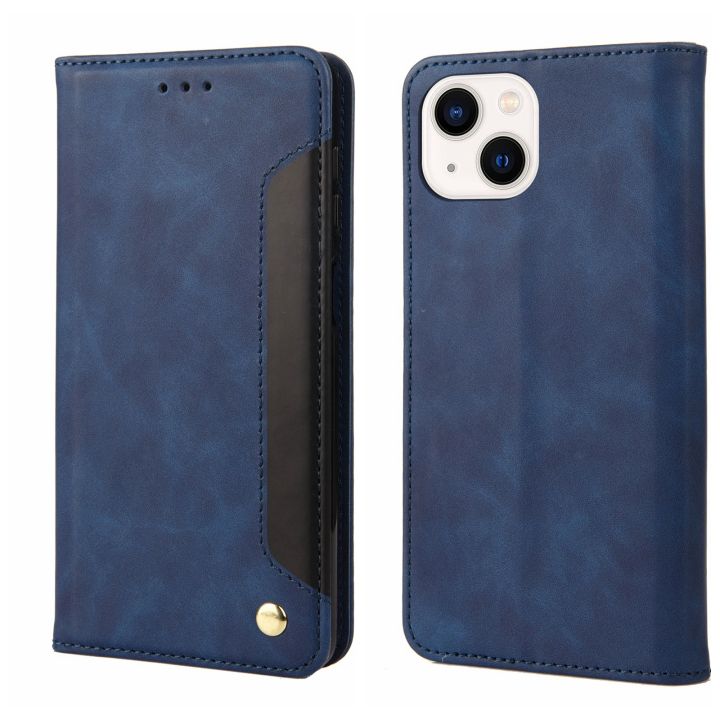 For%20iPhone%2014%20Plus%20Skin%20Feel%20Splicing%20Leather%20Phone%20Case%20-%20Image%209