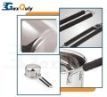 Heavy Gauge Stainless Steel Sauce Pan, Tea Pan, Milk Pan Pot Tapeli Patila Milk Boiler Induction & Gas Compatible Heat-Resistant Bakelite Handle (Silver 1.5 Litre). 