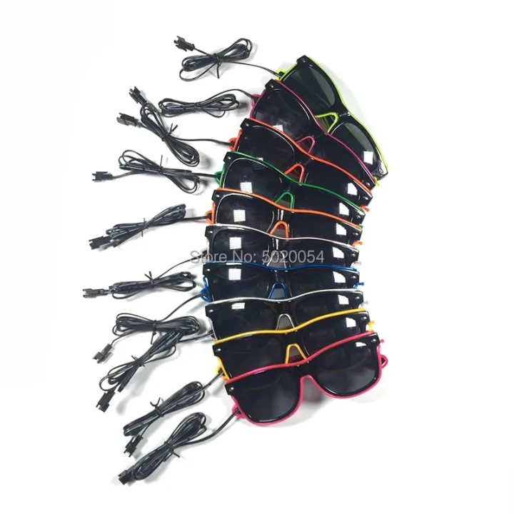 10%20Colors%20Fashion%20EL%20Wire%20Neon%20LED%20Sunglasses%20Bar%20Dance%20DJ%20Bright%20Flashing%20Sun%20Glasses%20Men%20Light%20Up%20Eyewear%20-%20Image%203