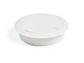 2 PCS Computer Desk Table Cable Hole Cover PVC Ware Cap White.