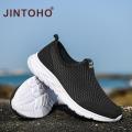 JINTOHO Uni Summer Breathable Mesh Men Shoes Lightweight Men Flats Fashion Casual Male Shoes Cheap Women Shoes.