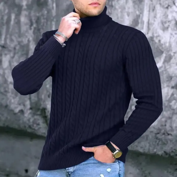%E3%80%90New%20release%E3%80%91%20Men%20Long%20Sleeve%20Sweater%20High%20Neck%20Men's%20Winter%20Sweater%20Solid%20Color%20Long%20Sleeve%20Turtleneck%20Top%20for%20Autumn/winter%20Clothing%20High%20-%20Image%203