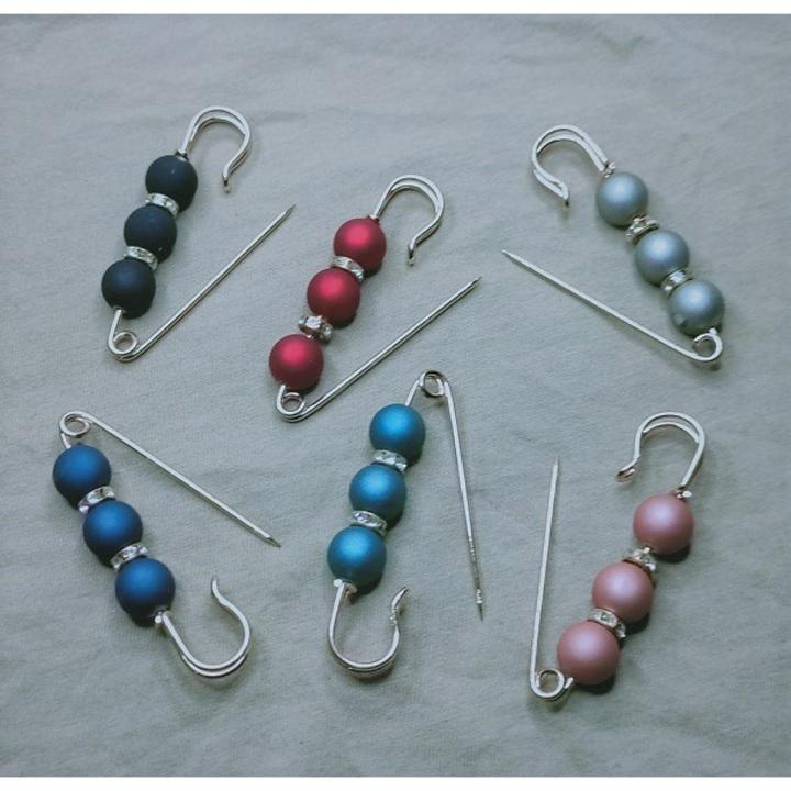 Hijab Pin Beautiful /Brooches Best Qualityfull Imported Products For Women (6 Pcs)