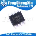 100PCS CYT1000A SOP8 CYT1000 SOP CYT1000AE SOP-8 SMD high power factor linear constant current LED chip. 