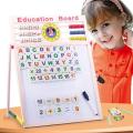 Baby Shelf - Educational Learning Board Multipurpose Double-Sided Magnetic Wooden Writing. 