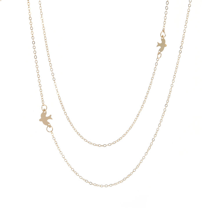 %E3%80%90Daily%20Necessities%20For%20Anyone%20Store%E3%80%91Choker%20Women%20Necklace%20Layered%20Chain%20Necklaces%20Animal%20Clavicle%20Jewelry%20Lovers%20Gold%20Trendy%20Peace%20Dove%20Zinc%20Alloy%20-%20Image%202