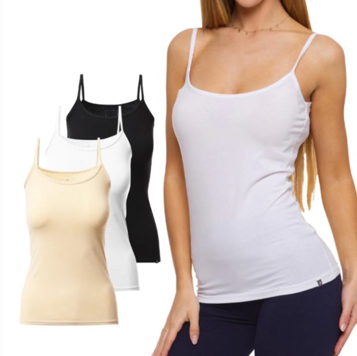 2 Pcs Ladies Inner tops For All Season Use Cotton Tank tops Camisoles.