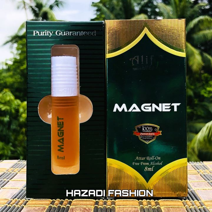 Magnet By Alif Attar Long Lasting Roll On Non Alcoholic Perfume (১০০% হালাল) - 8ml