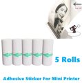 Thermal Paper Label Sticker Paper 57mmx25mm For Portable Mini Wireless Bluetooth Mini Pocket Label Notes Printer.