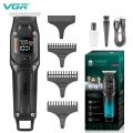 VGR V-964 Hair Clipper and Beard Trimmer for Men – Rechargeable, Type-C, LED Display, 100 Min Runtime. 