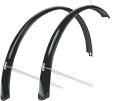 Bicycle Full Round Fiber Mudguard - Robust Mudguard Designed To Protect 26-Inch Mtb Bicycles From Dirt And Mud Splashes. 