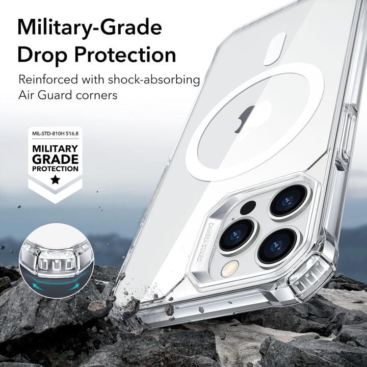 ESR%20for%20iPhone%2014%20Pro%20Max%20Case,%20Compatible%20with%20MagSafe,%20Shockproof%20Grade%20Protection,%20Air-Guard%20Corners,%20Magnetic%20Phone%20Case%20for%20iPhone%2014%20Pro%20Max,%20Air%20Armor%20(HaloLock),%20Clear%20-%20Image%204