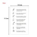 10/50 Pieces Press On Nails Instruction Use Paper Cards Wholesale Bulk Handmade False Nail Size Display Card For Business. 