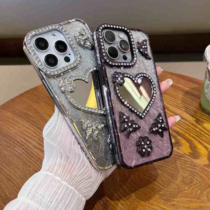 HODON%20Gradient%20Glitter%20Butterfly%20Diamond%20Phone%20Case%20For%20iPhone%2016%2014%2012%2013%2015%20Pro%20Max%2014%2015%2016%20Plus%2011%20Cases%20Luxury%20Love%20Heart%20Rhinestones%20Make%20Up%20Mirror%20Back%20Cover%20-%20Image%208