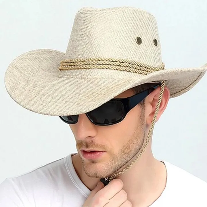Wide%20Brim%20Cowboy%20Hat%20Protective%20Sunscreen%20Unisex%20Sheriff%20Cap%20Adjustable%20Wind%20Rope%20Western%20Hat%20for%20Horseback%20Riding%20Fishing%20-%20Image%203
