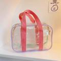 【HOT】PVC Transparent Tote Bag Student Sweet Ins Style Shopping Bag Large Capacity Jelly Ladies Handbag Casual Bag. 