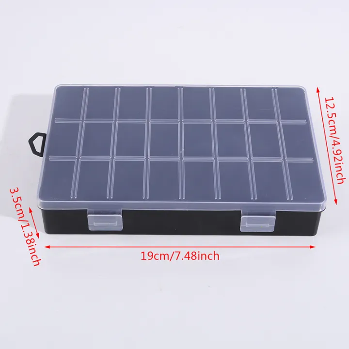 Clear%20Jewelry%20Box%2024%20Grids%20Plastic%20Bead%20Storage%20Container%20Earrings%20Organizer%20-%20Image%203