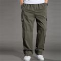 Summer Cotton Men Cargo Pants Mens Joggers Baggy Tactical Pants Lightweight Army Green Work Pant Loose Casual Trousers Plus size.