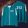 Men Digital Printing Sweatshirts Squid Game Round Six Digital 456 218 Printing Autumn Winter Sports Zipper Pocket Cardigan. 