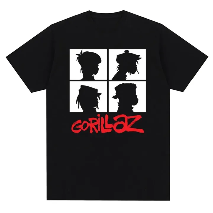 Music%20Band%20Gorillazs%20Punk%20Rock%20Print%20T%20Shirt%2090s%20Casual%20Fashion%20Short%20Sleeve%20Plus%20Size%20T%20Shirt%20Unisex%20-%20Image%202