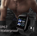 New D 116+ Waterproof Smart Sports watch Bracelets & Fitness Tracker. 