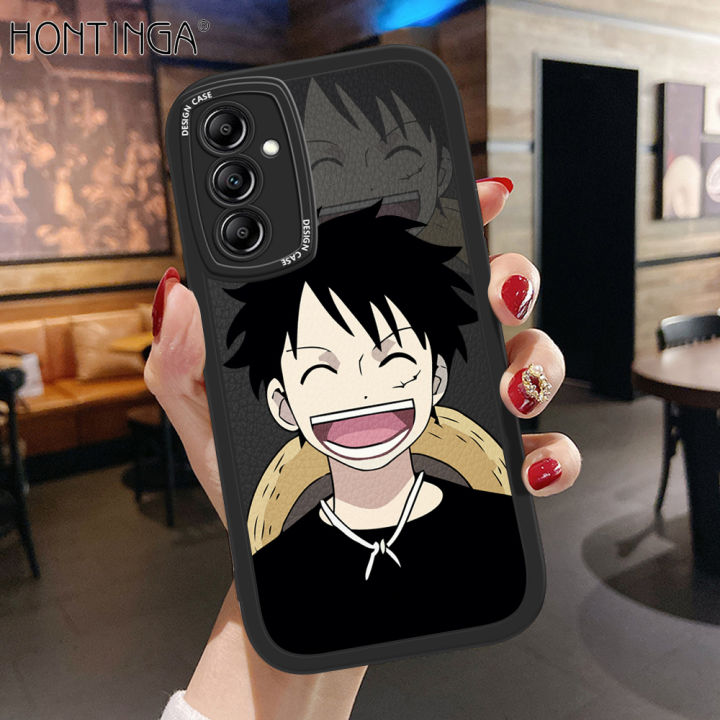 Hontinga%20for%20Samsung%20Galaxy%20A34%205G%20Back%20Cover%20PU%20Leather%20Happy%20Luffy%20Phone%20Case%20Soft%20Silicone%20Edge%20Mobile%20Cover%20-%20Image%202