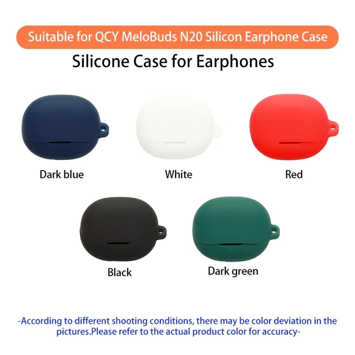 for%20QCY%20MeloBuds%20N20%20Earphone%20Case%20Solid%20Color%20Silicone%20Soft%20Shell%20Washable%20Protective%20Cover%20-%20Image%202