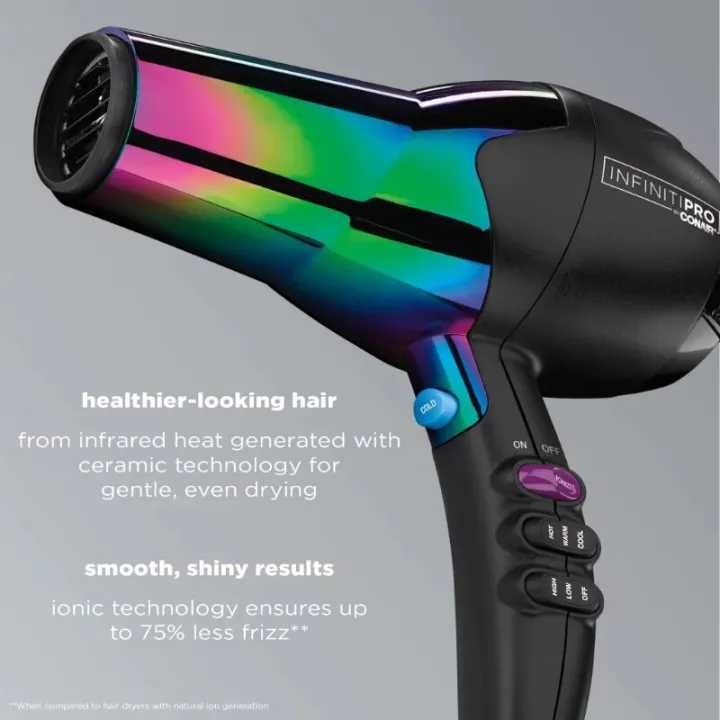 InfinitiPRO%20by%20Conair%20Ionic%20Hair%20Dryers,%20Rainbow%20with%20Concentrator%20and%20Diffuser%20490R%20-%20Image%204
