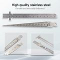 Economic 1.3mm thickness hole gap measuring tool Taper Gauge + Depth Gauge welding gage. 